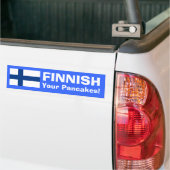 EIND je pannenkoeken! Bumpersticker (Op Truck)