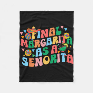 Eind Margarita Als Een Senorita Bruidsploeg Vrijge Fleece Deken