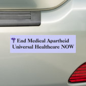 Eind Medische Apartheidsbumper sticker (Op auto)