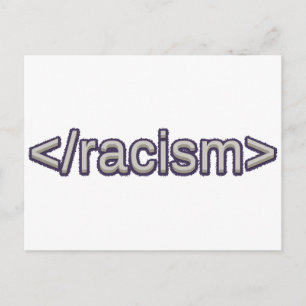Eind racisme briefkaart