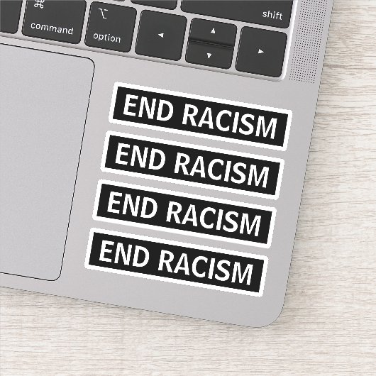 Eind racisme sticker (Detail)