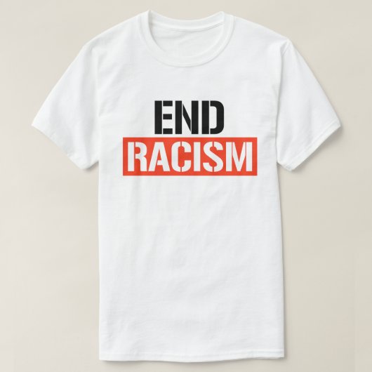Eind racisme t-shirt (Design voorkant)