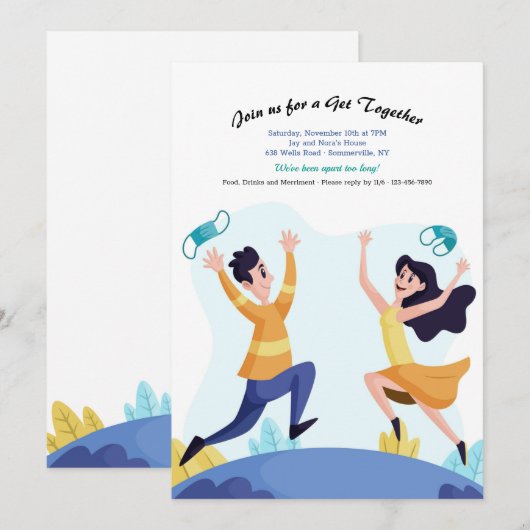 Eind sociaal vervormend krijgen-samen kaart (Voorkant / Achterkant)