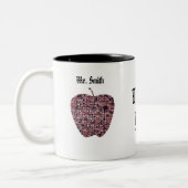 Eind van het Jaar bedankt mannelijke leraar Tweekleurige Koffiemok (Links)