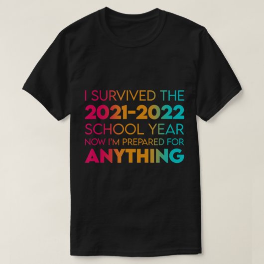 Eind van het jaar Schooloverleving 2021-2022 T-shirt (Design voorkant)