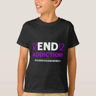 Eindadvies! Paarse lint. Overdosering T-shirt