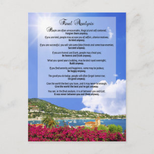 Eindanalyse: "Doe het hoe dan ook" Briefkaart