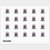 Eindbaas Kat Ronde Sticker (Vel)