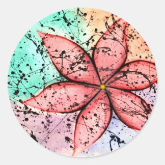 eindbloem ronde sticker