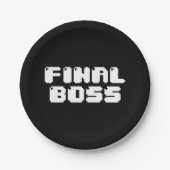 EINDBOSS-BUTTON PAPIEREN BORDJE (Voorkant)
