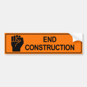 Eindconstructie Bumpersticker (Voorkant)