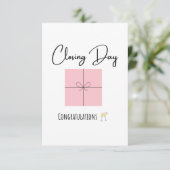 Einddag Dank je kaarten (Staand voorkant)