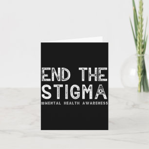 Einde aan het stigma mentale gezondheidsbewustzijn kaart