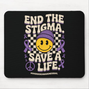 Einde aan het stigma Red een leven Groovy Overdosi Muismat