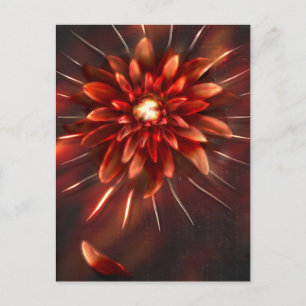 Einde bloemen - Briefkaart