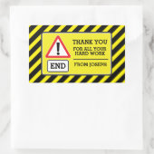 Einde bouwpartij dankzij label sticker (Tas)