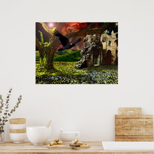 Einde dagen... De laatste boom. Poster (Keuken)