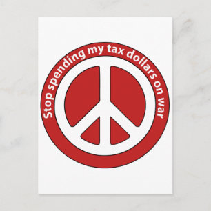 Einde die mijn Dollars van de Belasting besteden Briefkaart