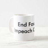 Einde fascisme Impeach Obama Koffiemok (Voorkant links)