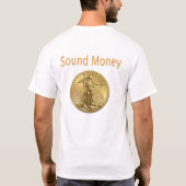 Einde Het FED goud is geld T-shirt (Achterkant)