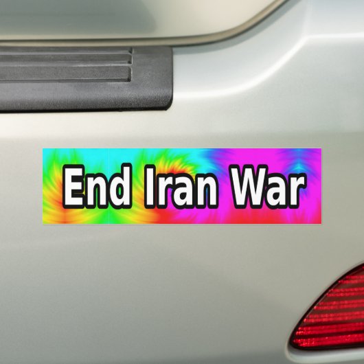 Einde Iraanoorlog Bumpersticker (Op auto)