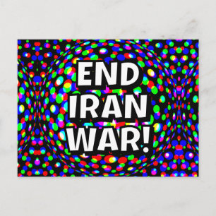 EINDE IRAN-OORLOG! (je kan de woorden veranderen) Briefkaart