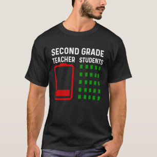 Einde jaar leraar 2e graad vaarwel leraar bat t-shirt