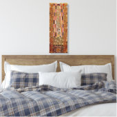 Einde muur, Stoclet Frieze door Gustav Klimt Canvas Afdruk (Insitu (Slaapkamer))