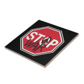 Einde oorlog tegeltje (Zijkant)