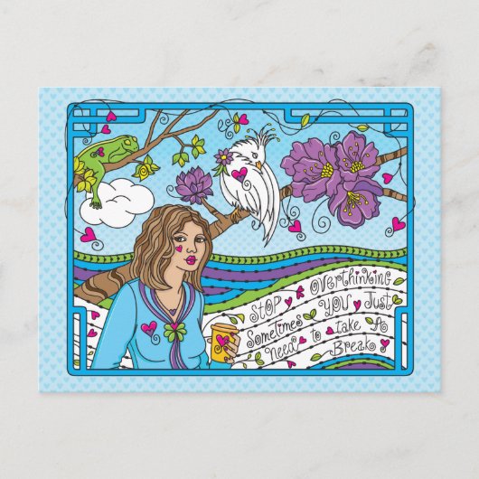 Einde overdenkend_ Briefkaart (Voorkant)