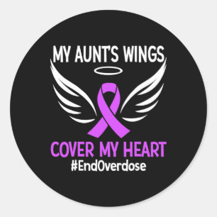 Einde Overdosis Mijn Tante's Wings Hoesje Mijn Har Ronde Sticker