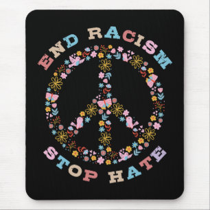 Einde racisme Stop haat Muismat