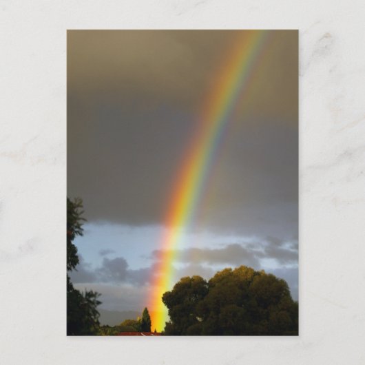 Einde regenboog briefkaart (Voorkant)