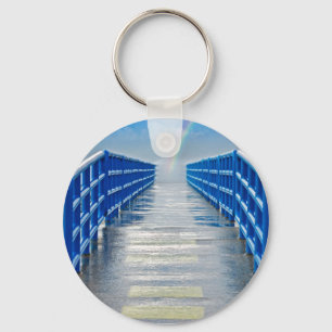 Einde regenboog sleutelhanger