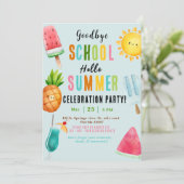 Einde schooljaar Zomerfeest Kaart (Staand voorkant)