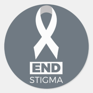 Einde Stigma voor longkanker Ronde Sticker