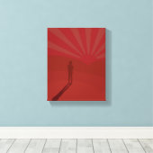 Einde van dagen canvas afdruk (Insitu (Houten vloer))