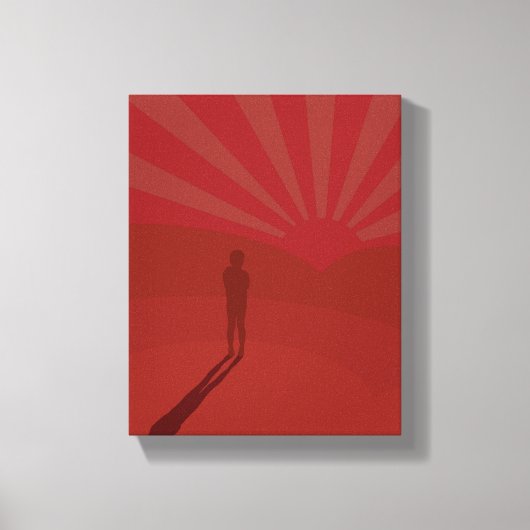 Einde van dagen canvas afdruk (Voorkant)