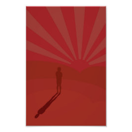 Einde van dagen foto afdruk