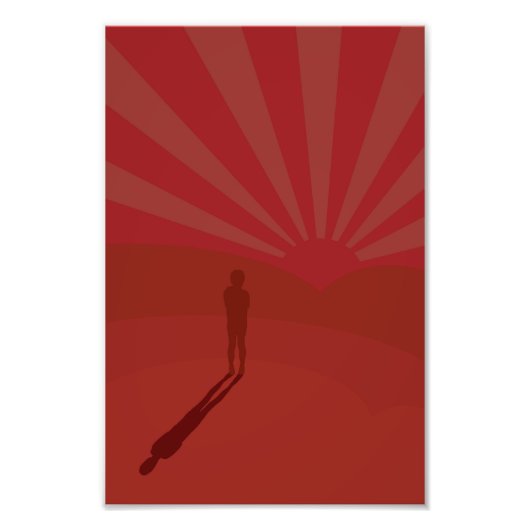 Einde van dagen foto afdruk (Voorkant)