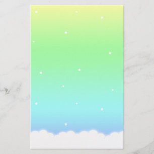 Einde van de aangepaste regenboogbakkerij briefpapier