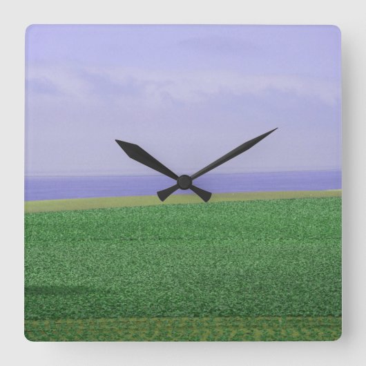 Einde van de aardklok vierkante klok (Voorkant)