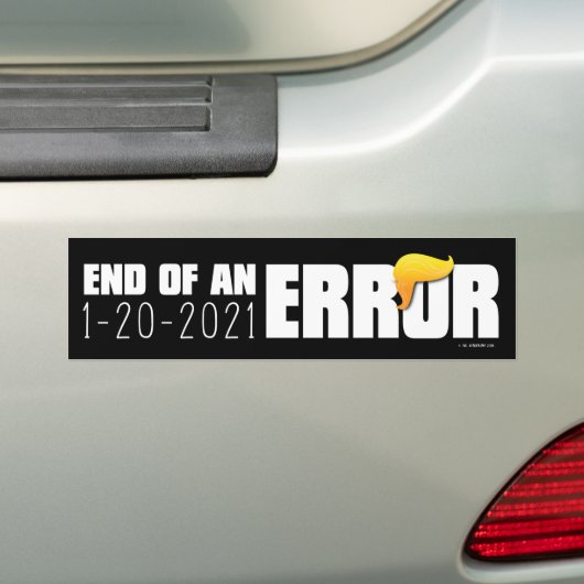 Einde van de Bumpersticker Fout (Op auto)