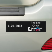 Einde van de Bumpersticker van een fout (Op auto)
