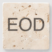 Einde van de dag.ai stenen onderzetter (Voorkant)