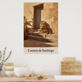 Einde van de dag op het Poster Camino de Santiago (Keuken)