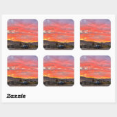 Einde van de Dag Vierkante Sticker (Vel)