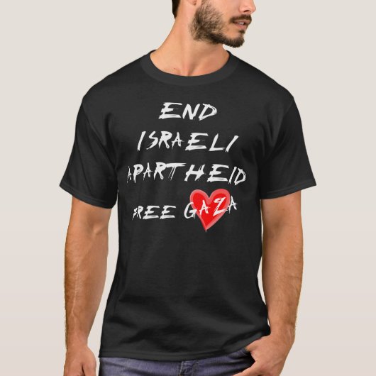 Einde van de Israëlische apartheid T-shirt (Voorkant)