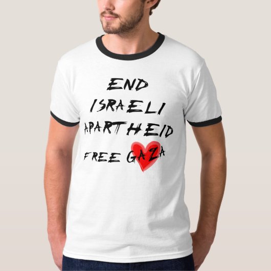 Einde van de Israëlische apartheid T-shirt (Voorkant)