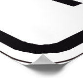 Einde van de openbare verkeersborden poster (Hoek)